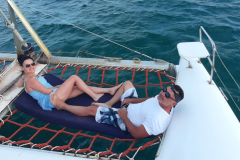 Sunset cruise on a Catamaran